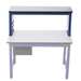 Production Basics 8468 18 ga Steel Riser Shelf, 60 in x 18 in, White